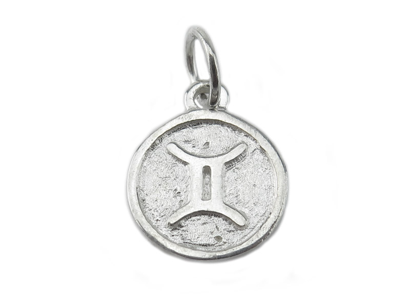 Sterling Silver Zodiac Charm  ~ Gemini