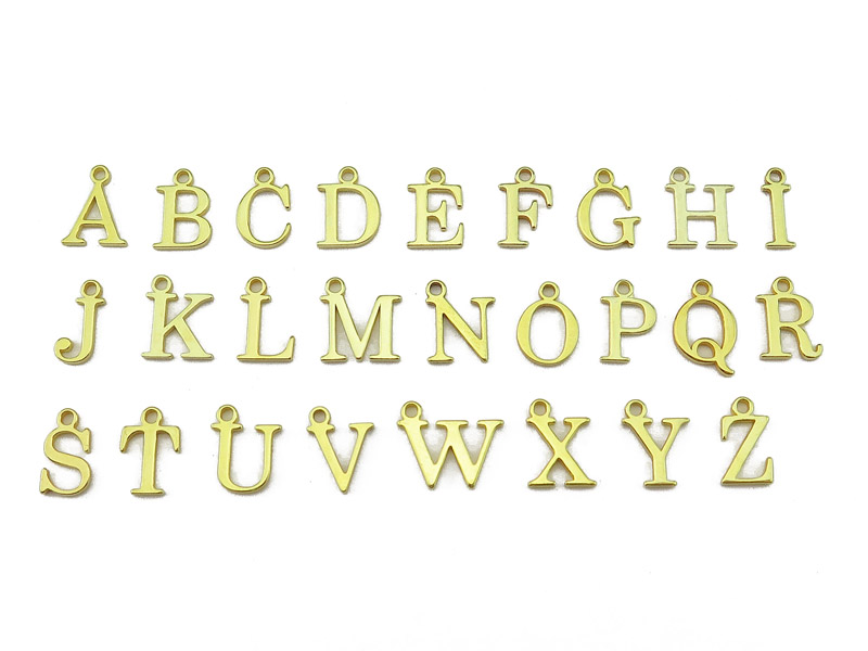 Gold Vermeil Alphabet Charms A-Z ~ Complete Set
