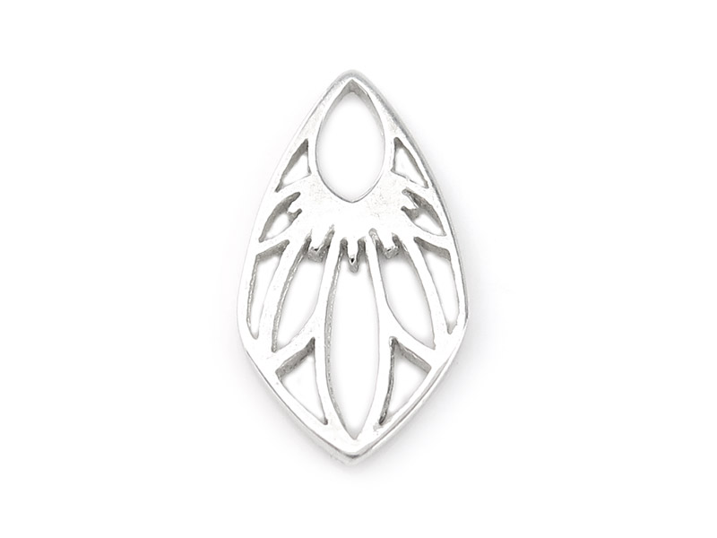 Sterling Silver Wildflower Component 16mm