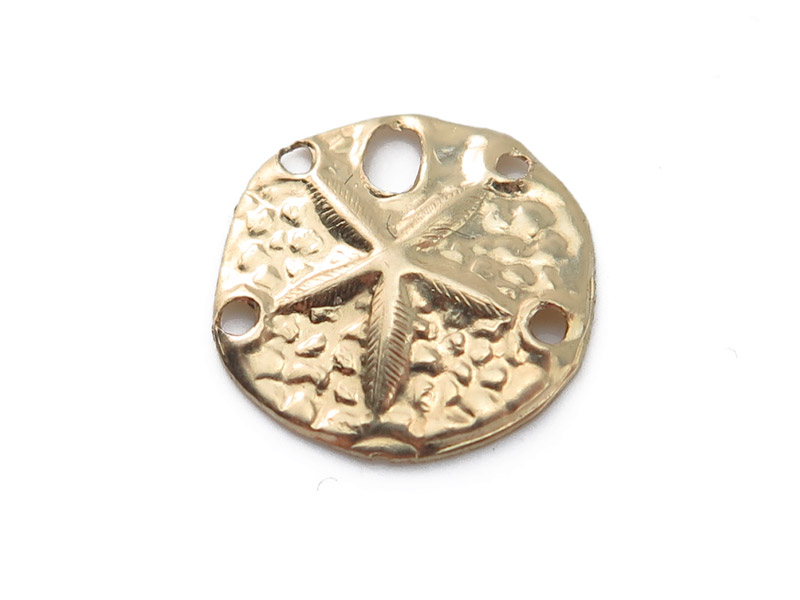 Gold Filled Sand Dollar Charm 11mm