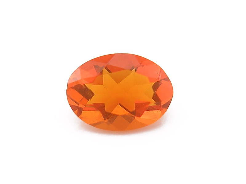Fire Opal Faceted Oval 7mm x 5mm