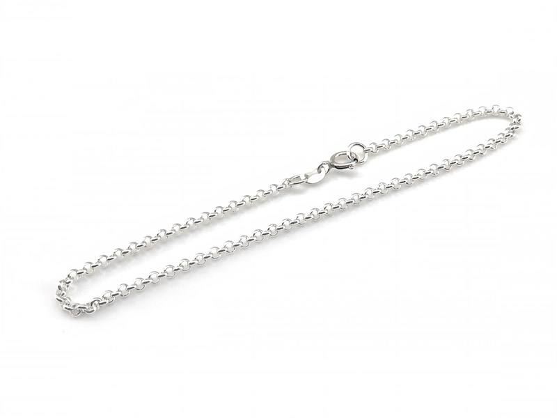 Sterling Silver Rolo Chain Bracelet ~ 7''