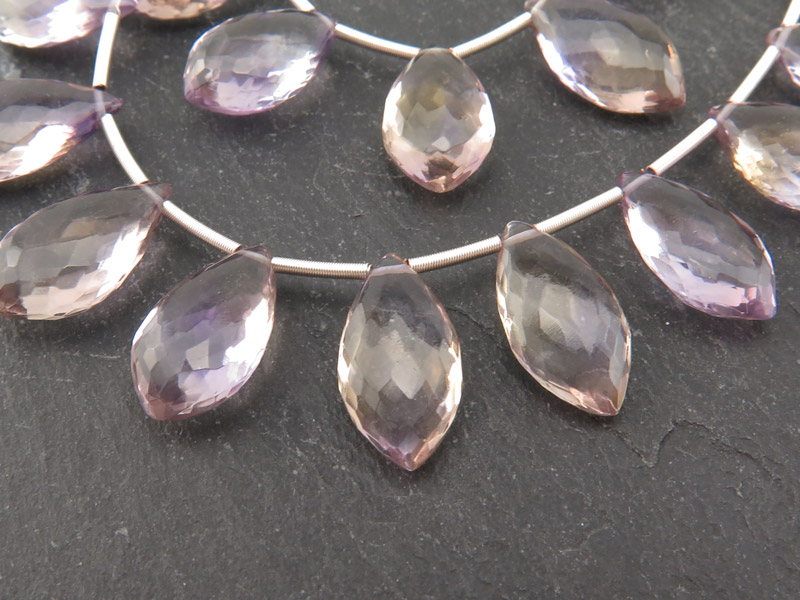 AAA Ametrine Micro-Faceted Fancy Cut Briolettes 12-14mm