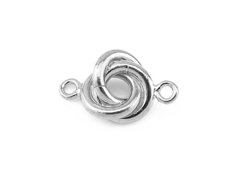 Sterling Silver Knot Connector 10mm