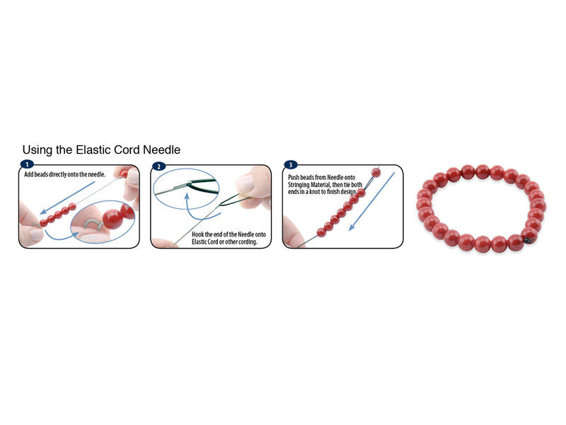 Elastic Cord Beading Needle 27cm