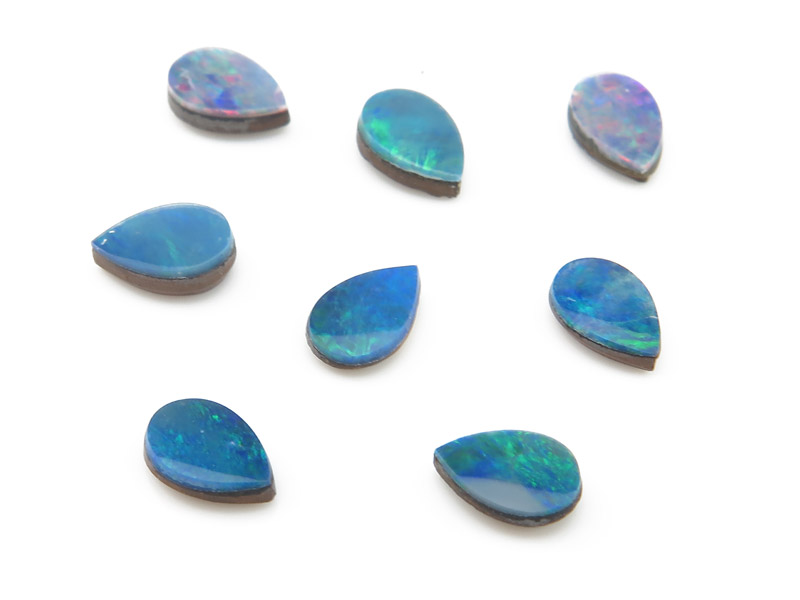 Australian Opal Pear Doublet 6mm x 4mm