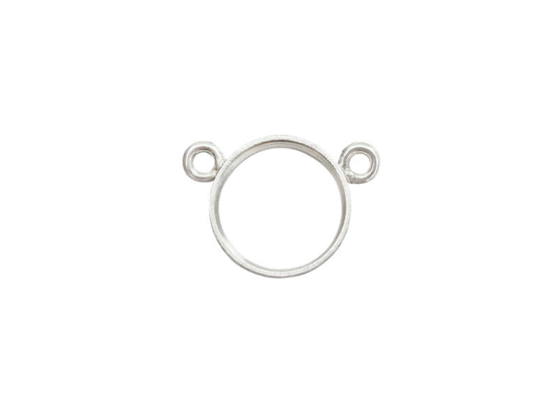 Sterling Silver 2-Way Bezel Connector 6mm