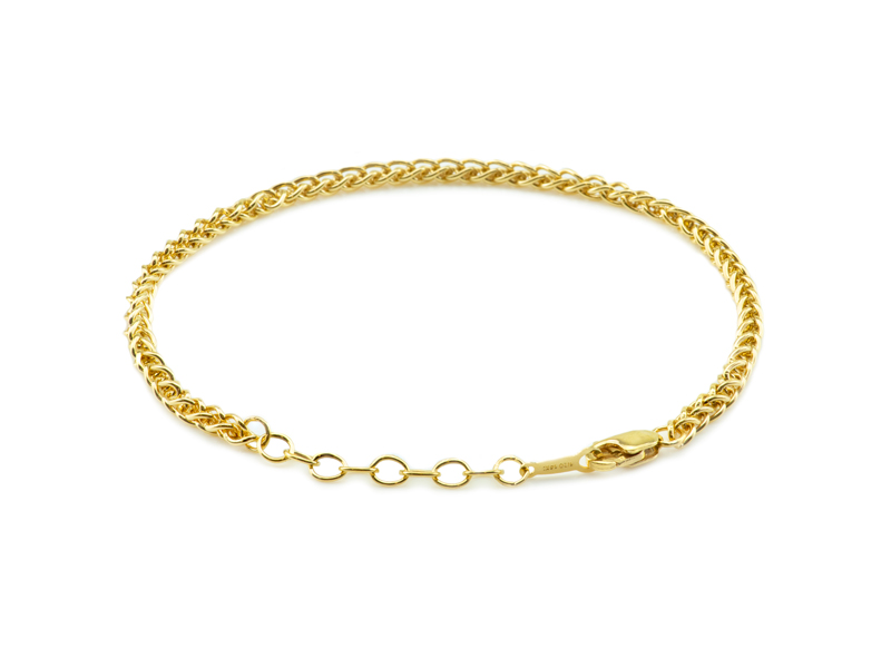 Gold Filled Wheat Chain Bracelet w/Extender ~ 6.5'' + 1''