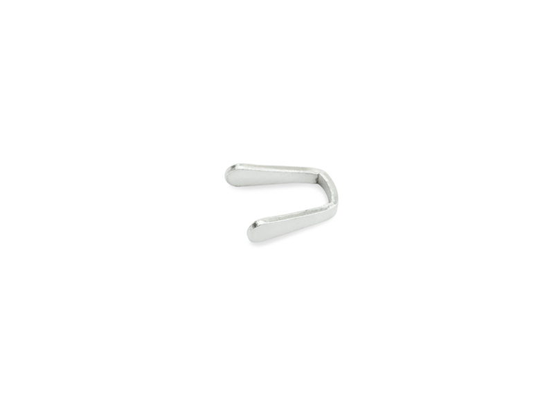 Sterling Silver Flat End Cap 1.5mm
