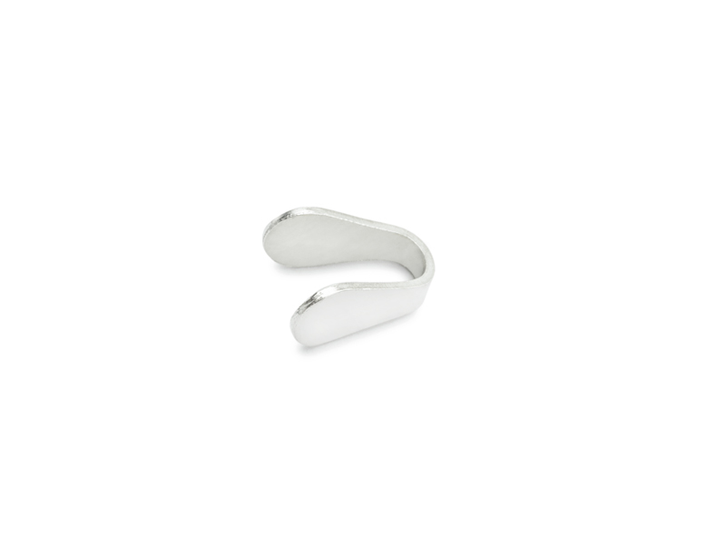 Sterling Silver Flat End Cap 3mm