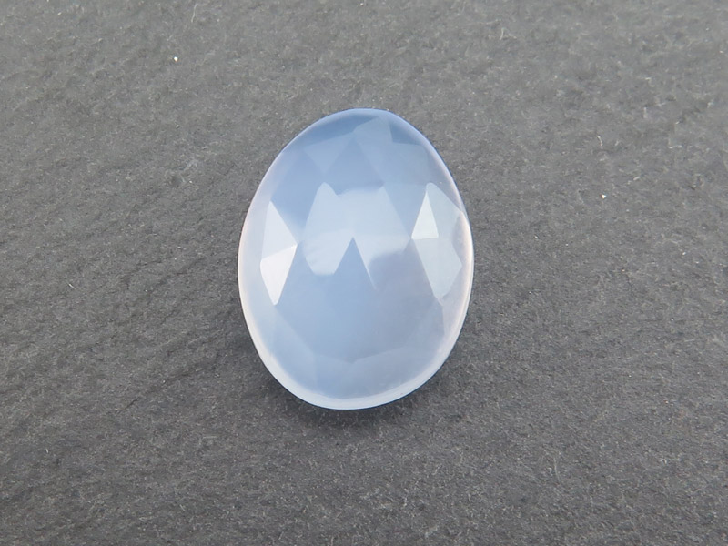 Chalcedony Rose Cut Slice 14mm