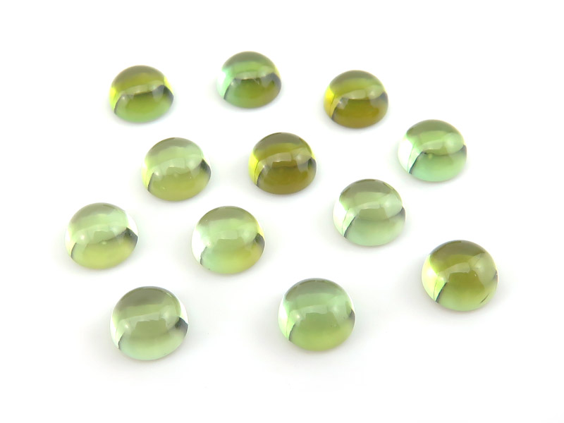 Green Tourmaline Round Cabochon ~ Various Sizes