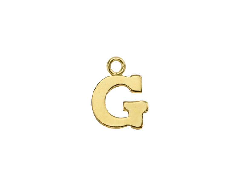 Gold Filled Alphabet Charm ~ G