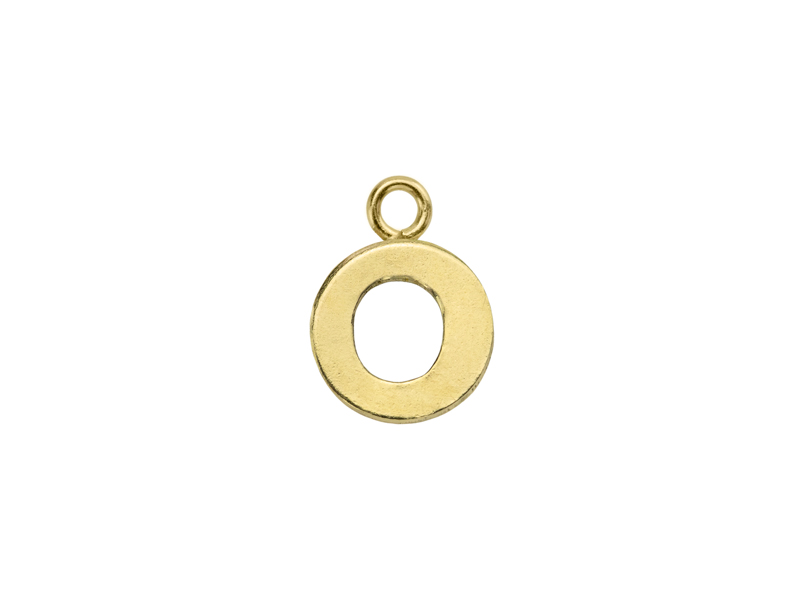 Gold Filled Alphabet Charm ~ O