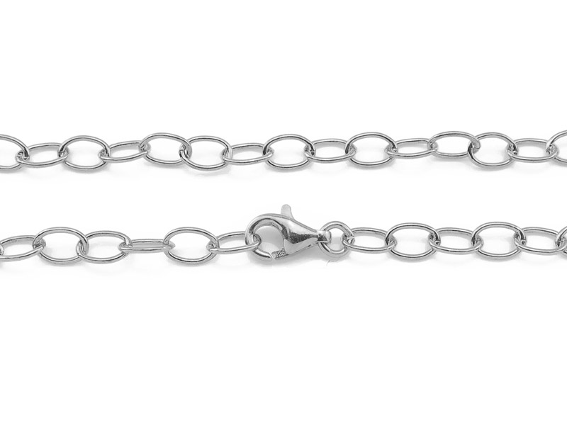 Sterling Silver Cable Chain Bracelet ~ 7.5''