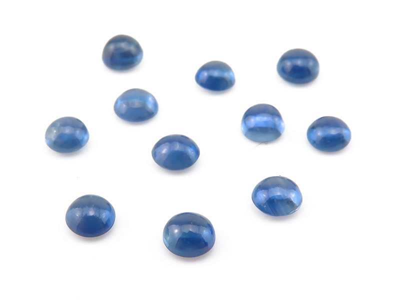Blue Sapphire Round Cabochon 3mm