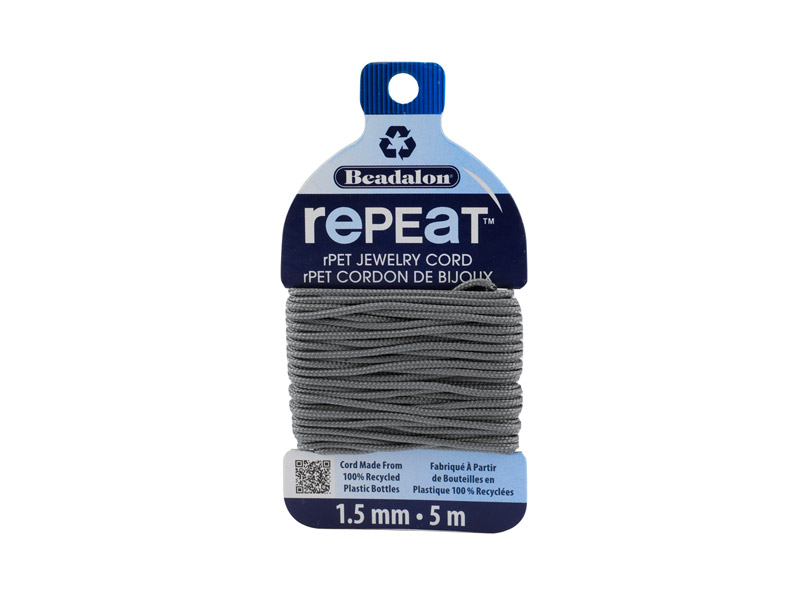 RePEaT Eco Jewellery Cord ~ 1.5mm ~ Grey