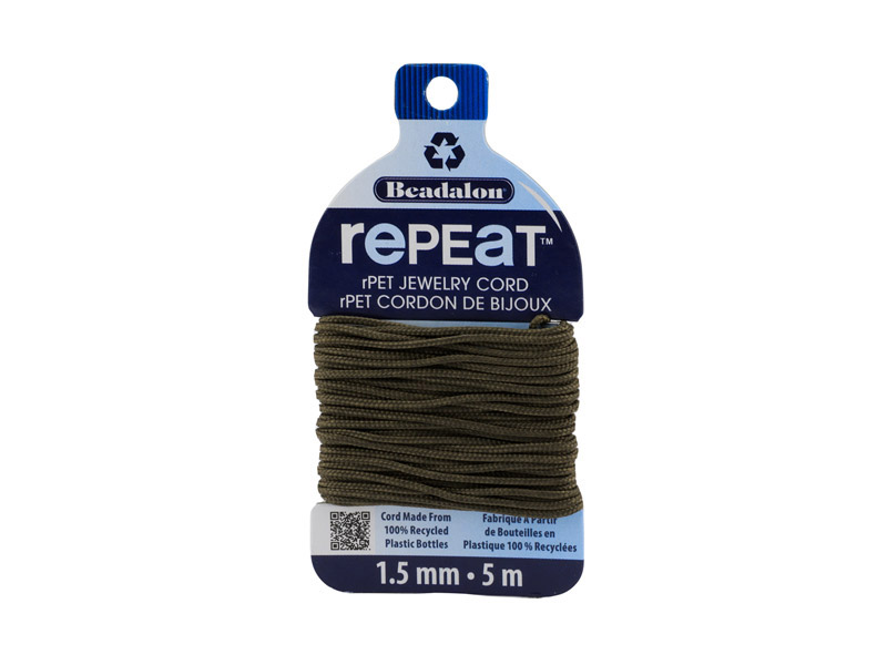 RePEaT Eco Jewellery Cord ~ 1.5mm ~ Earth