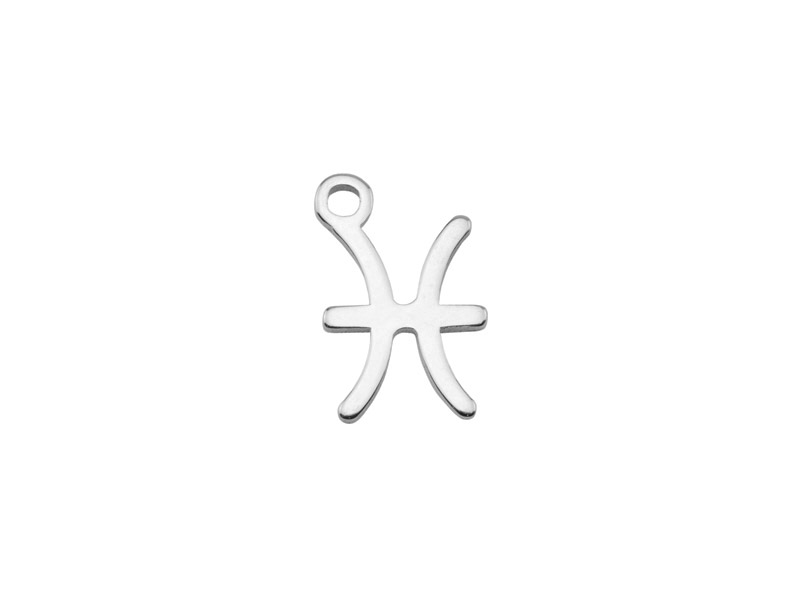 Sterling Silver Zodiac Charm ~ Pisces