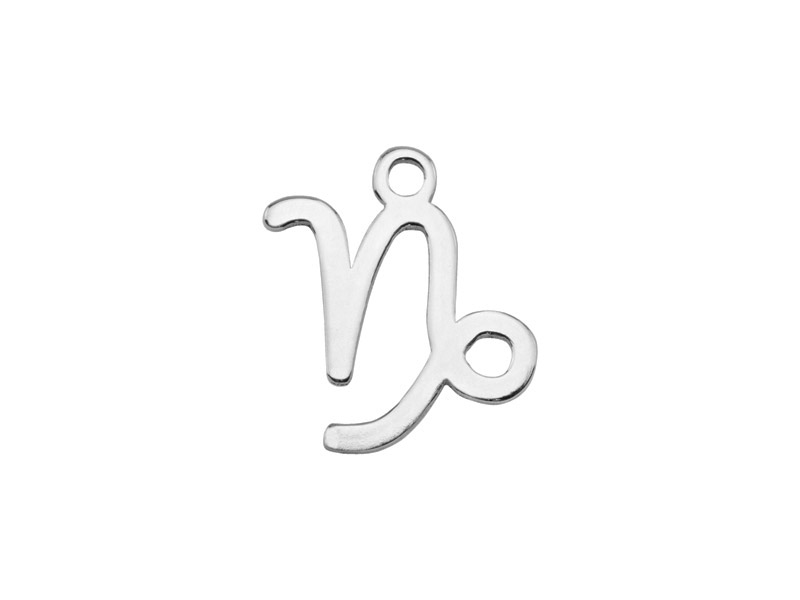 Sterling Silver Zodiac Charm ~ Capricorn