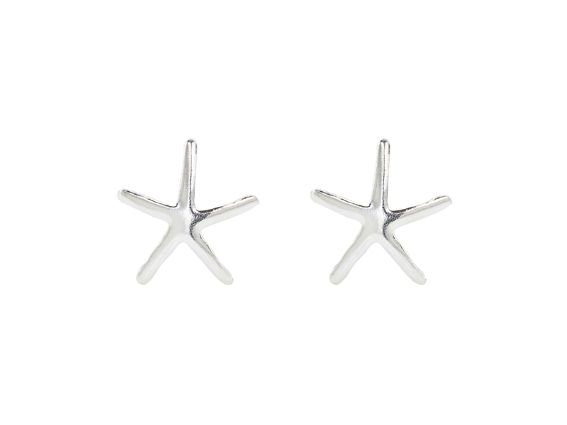 Sterling Silver Starfish Ear Studs ~ PAIR