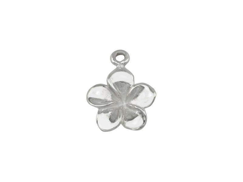 Sterling Silver Flower Pendant 11mm