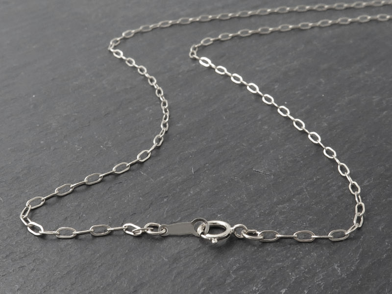 Sterling Silver Drawn Cable Chain (3.25mm) Necklace with Spring Clasp ~ 18''