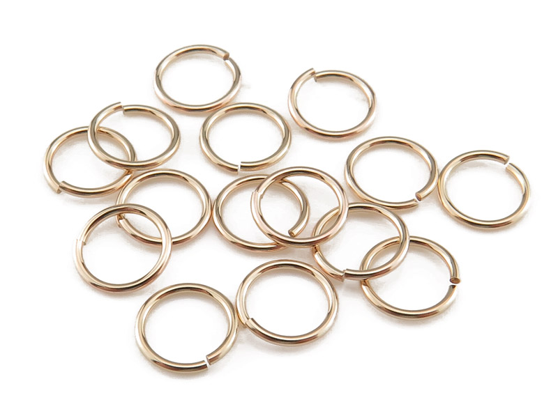 Gold Filled Open Jump Ring 6mm ~ 22ga ~ Pack of 10