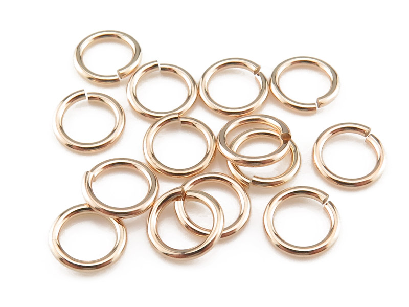 Gold Filled Open Jump Ring 6mm ~ 20ga ~ Pack of 10