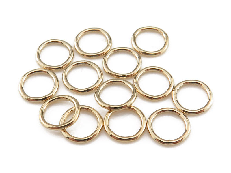 Gold Filled Closed Jump Ring 6mm ~ 20ga ~ Pack of 10