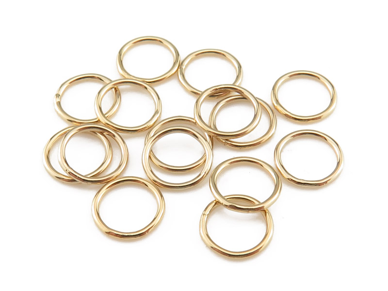 Gold Filled Closed Jump Ring 6mm ~ 22ga ~ Pack of 10
