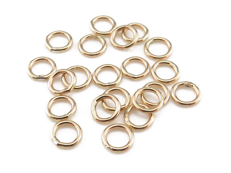 Gold Filled Closed Jump Ring 4mm ~ 22ga ~ Pack of 10