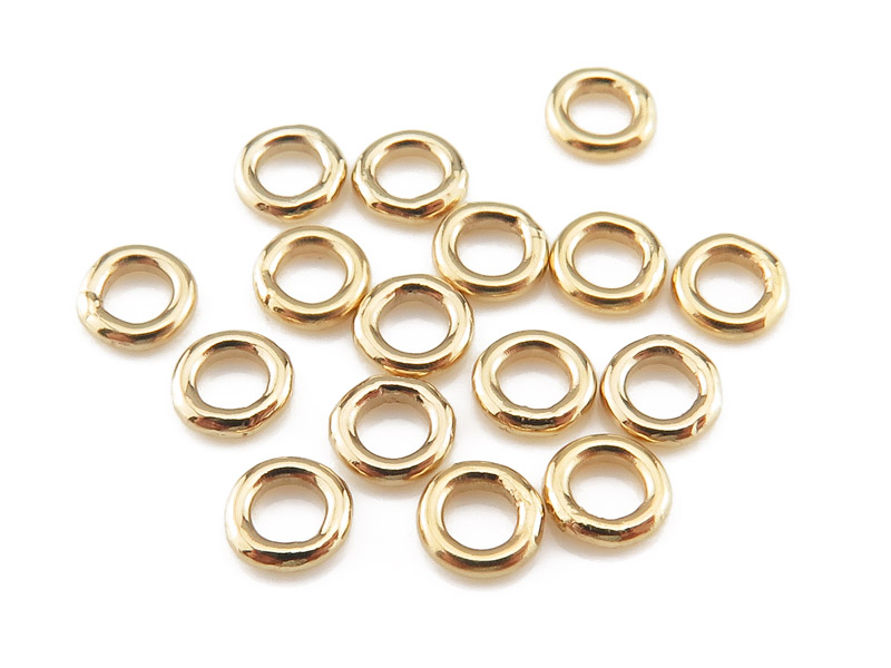 Gold Filled Closed Jump Ring 4mm 20ga Pack of 10