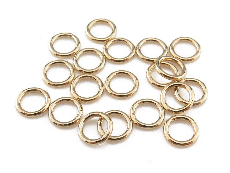 Gold Filled Closed Jump Ring 5mm ~ 20ga ~ Pack of 10