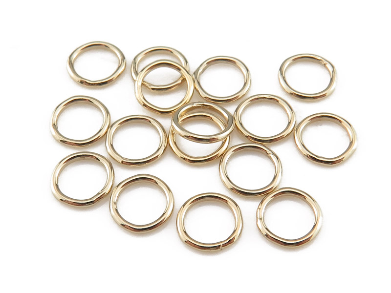 Gold Filled Closed Jump Ring 5mm ~ 22ga ~ Pack of 10