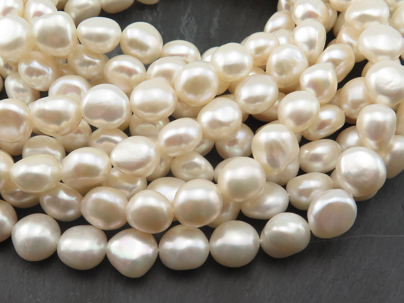 Freshwater Pearl Ivory Nugget Beads 12-13mm ~ 16'' Strand