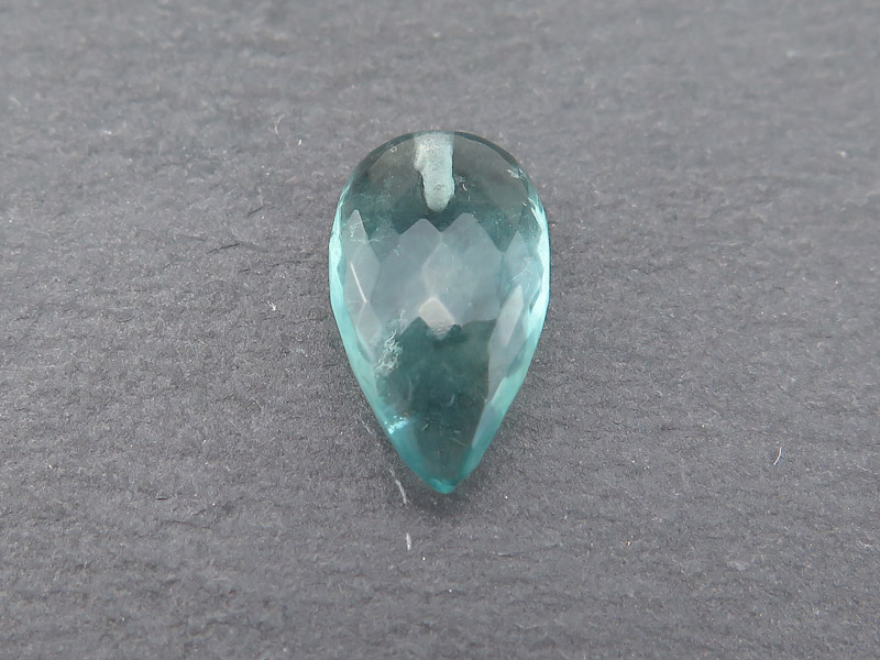 AA+ Fluorite Faceted Pear Half Drilled ~ Various Sizes ~ SINGLE