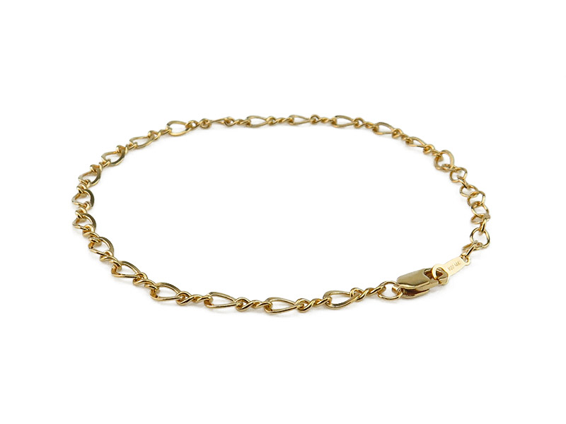 Whisper Thin Chain Bracelet, 14k Gold – Honeycat Jewelry