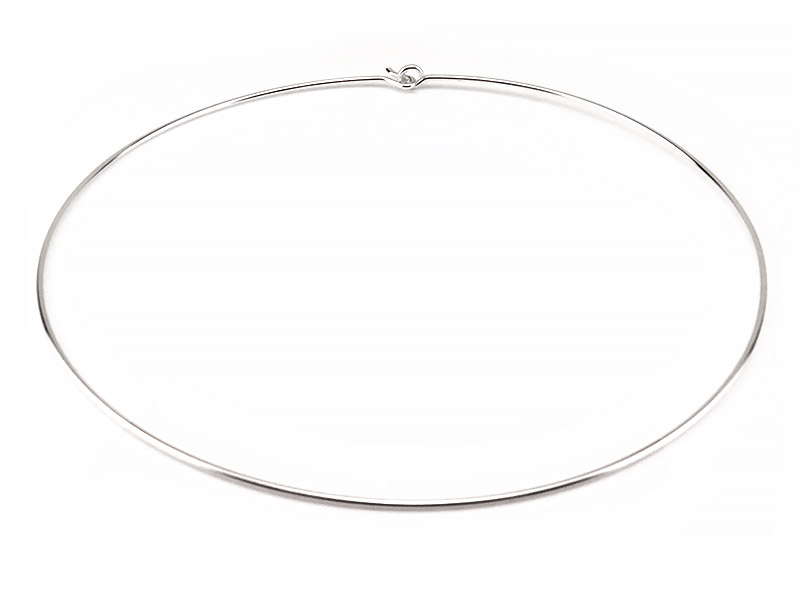 Sterling Silver Wire Choker ~ 15''