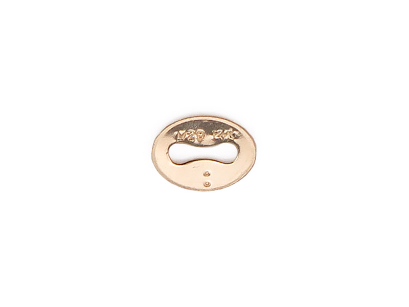 Gold Filled Italian Style Quality Tag 4.5mm