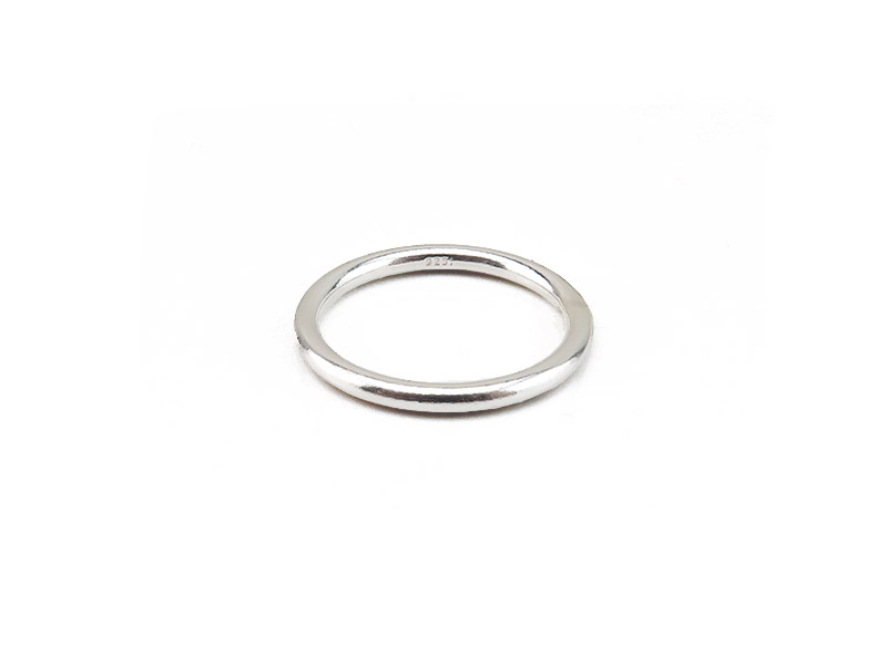 Sterling Silver Stacking Ring (2mm) ~ Size J