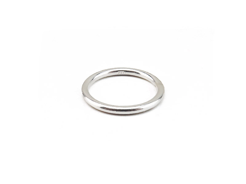 Sterling Silver Stacking Ring (2mm) ~ Size L