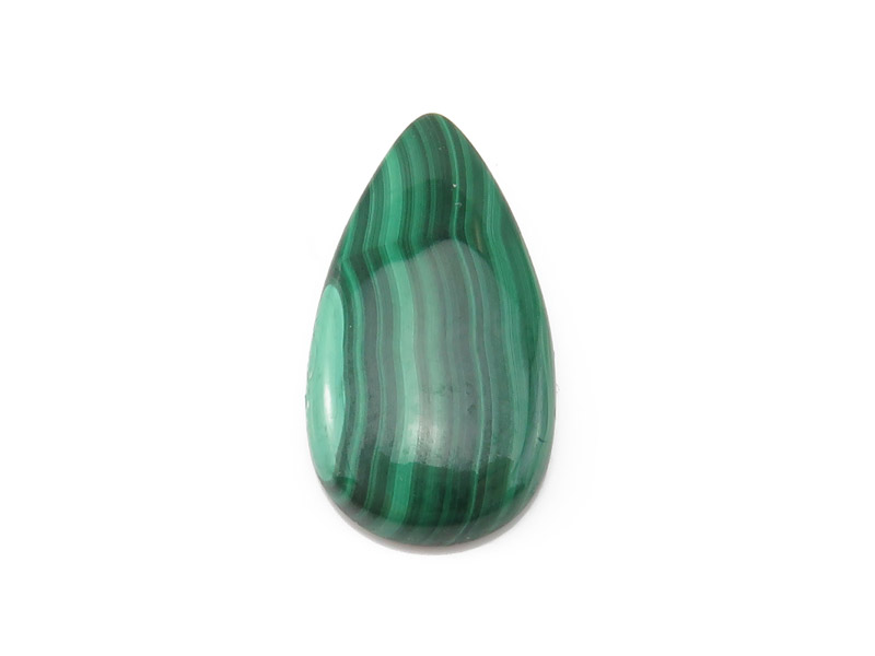 Malachite Pear Cabochon 28mm x 15mm