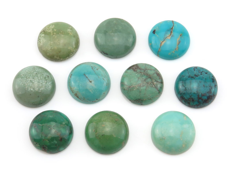 Turquoise Round Cabochon 15mm