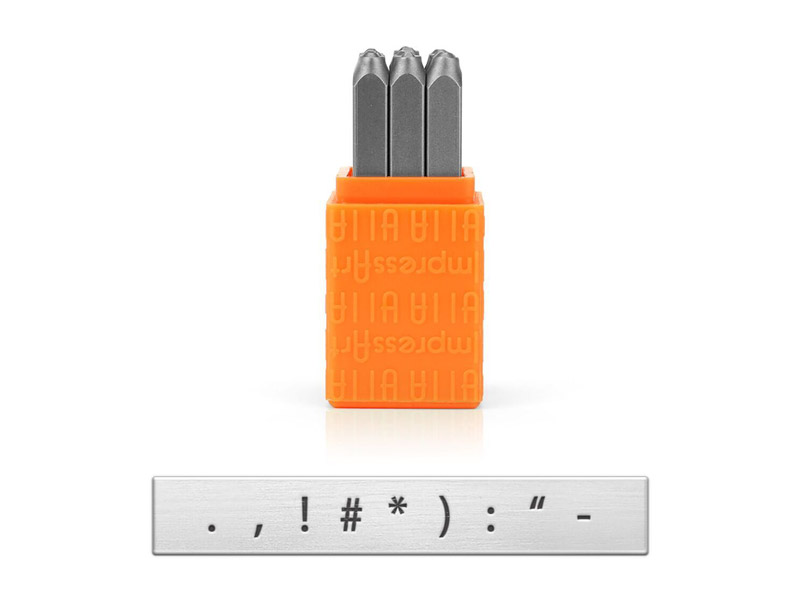 Impress Art Metallstempel Set Schreibmaschine 3 Mm SCE1138 - Zahlenstempel 0-9