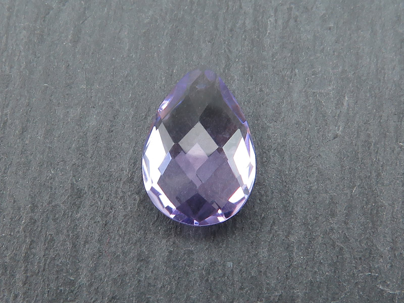 Brazilian Amethyst Faceted Pear 12mm