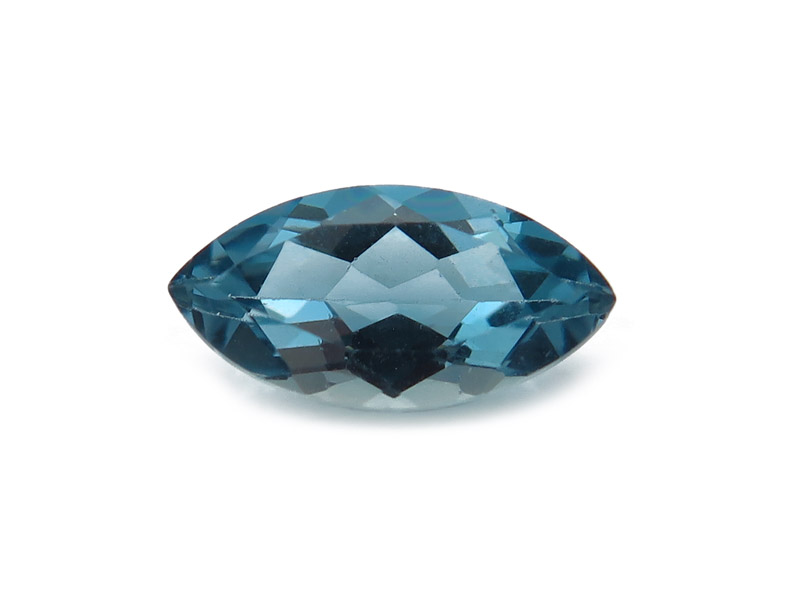 London Blue Topaz Faceted Marquise 12mm