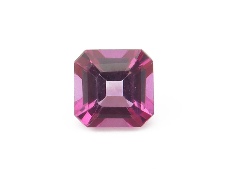 Pink Topaz Faceted Square 6mm