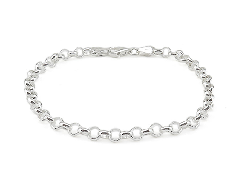 Sterling silver solid belcher bracelet