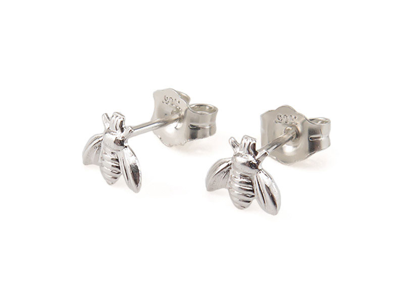 The Mexican Collection Sterling Silver 925 Bee Earrings – Handmade, Drop/Dangle, Taxco Style, Gift Box Included